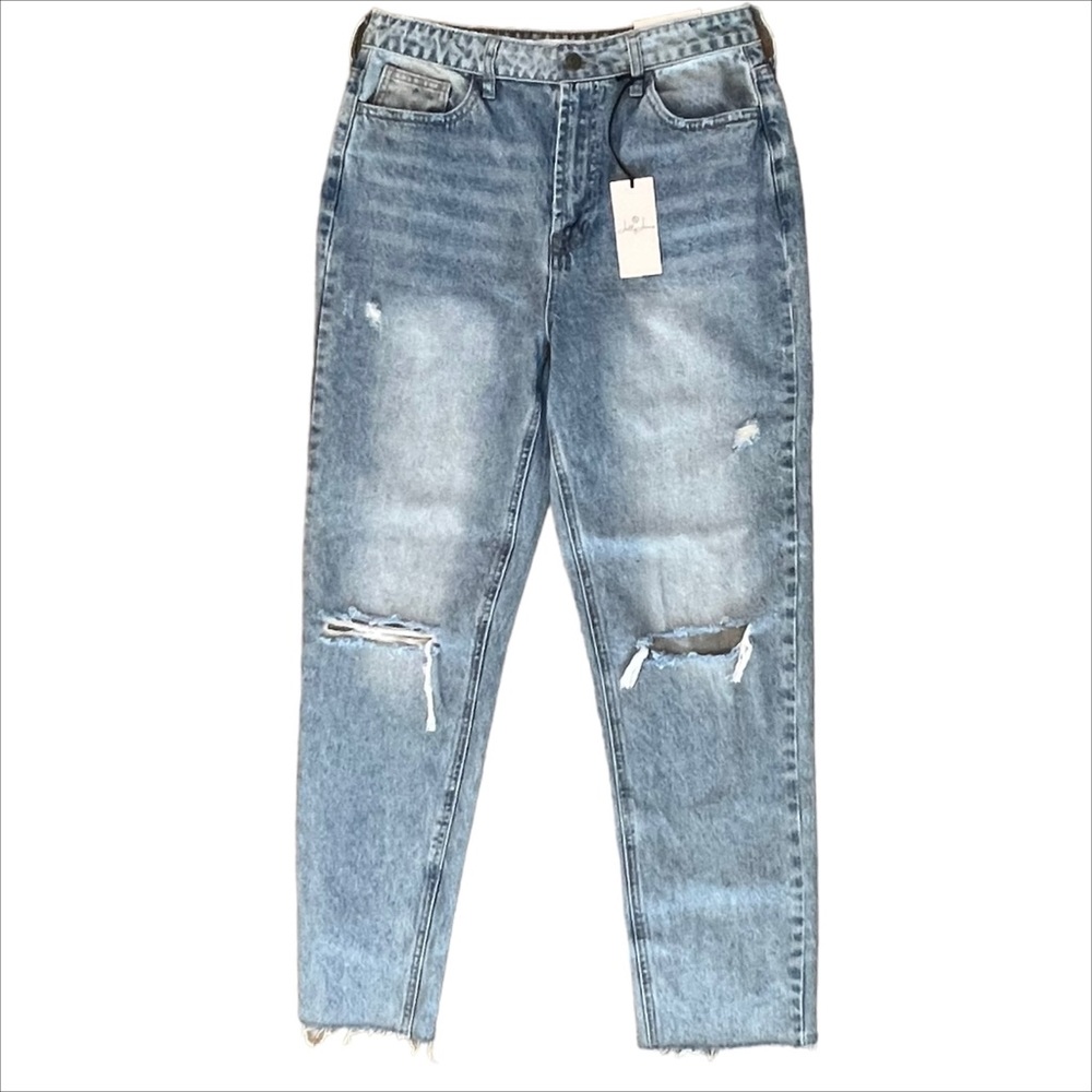 NWT JELLY JEANS Distressed Denim Jeans Size 11